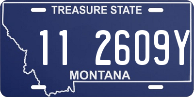 MT license plate 112609Y