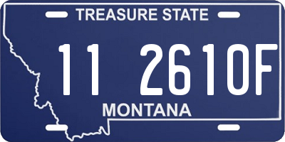 MT license plate 112610F