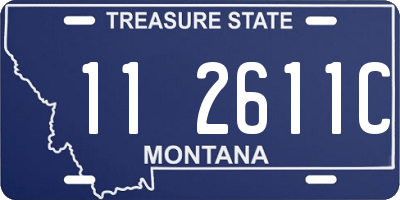 MT license plate 112611C