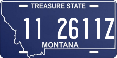 MT license plate 112611Z