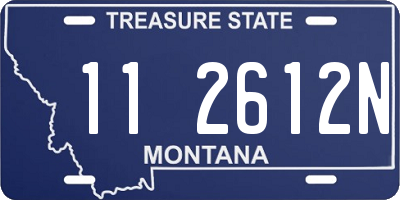 MT license plate 112612N