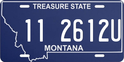 MT license plate 112612U