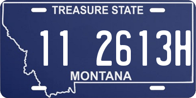 MT license plate 112613H
