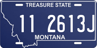 MT license plate 112613J