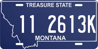 MT license plate 112613K