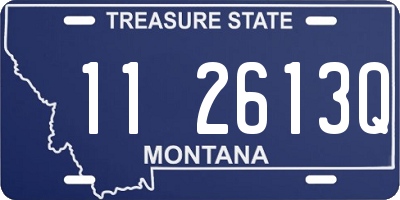 MT license plate 112613Q