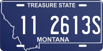 MT license plate 112613S
