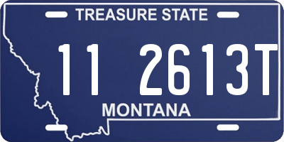 MT license plate 112613T