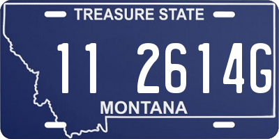MT license plate 112614G