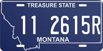 MT license plate 112615R