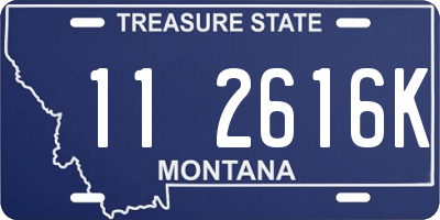 MT license plate 112616K