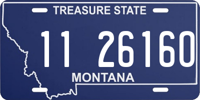MT license plate 112616O
