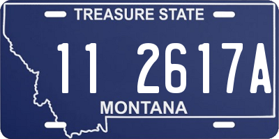 MT license plate 112617A