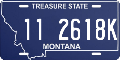 MT license plate 112618K