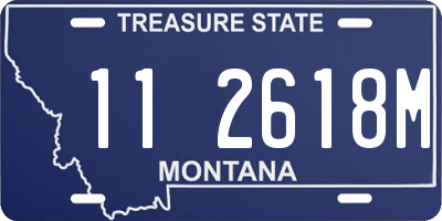 MT license plate 112618M