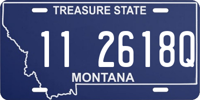 MT license plate 112618Q