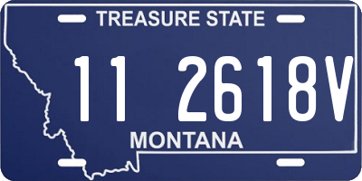 MT license plate 112618V