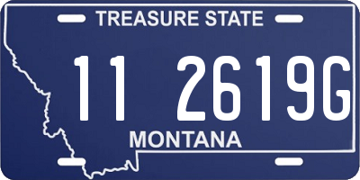 MT license plate 112619G