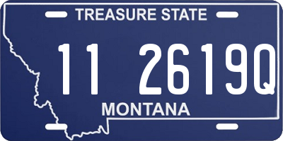 MT license plate 112619Q