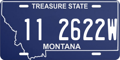 MT license plate 112622W