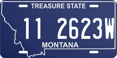 MT license plate 112623W