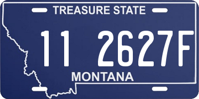 MT license plate 112627F