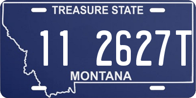 MT license plate 112627T