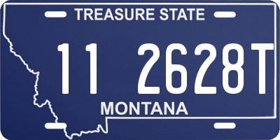 MT license plate 112628T