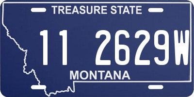 MT license plate 112629W