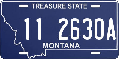 MT license plate 112630A