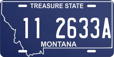 MT license plate 112633A