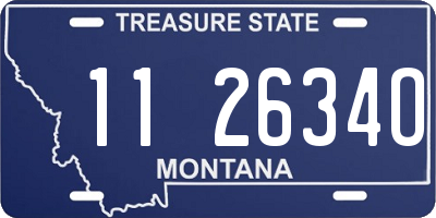 MT license plate 112634O