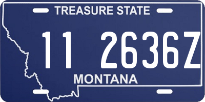 MT license plate 112636Z