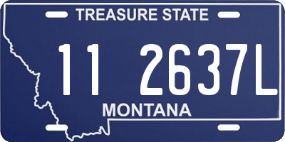 MT license plate 112637L