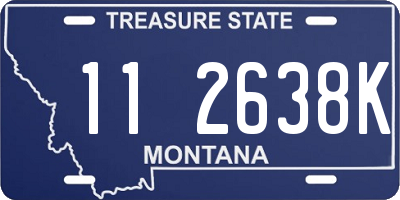 MT license plate 112638K