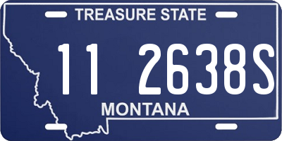 MT license plate 112638S