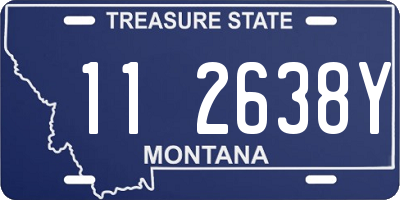 MT license plate 112638Y