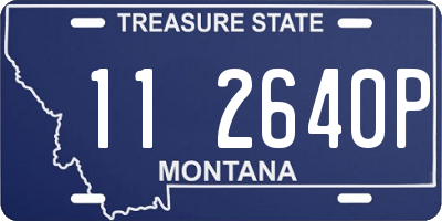 MT license plate 112640P