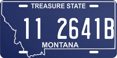 MT license plate 112641B