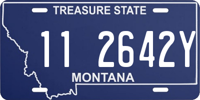 MT license plate 112642Y