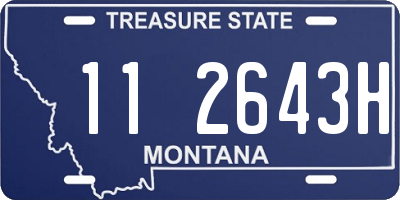 MT license plate 112643H