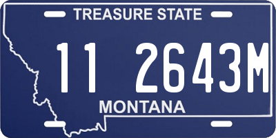 MT license plate 112643M
