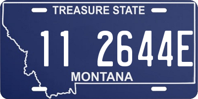 MT license plate 112644E