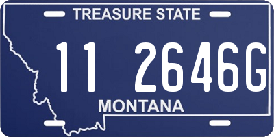 MT license plate 112646G