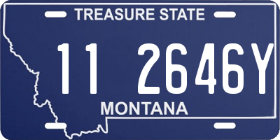 MT license plate 112646Y