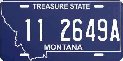 MT license plate 112649A