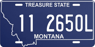 MT license plate 112650L