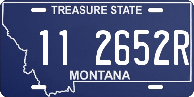 MT license plate 112652R