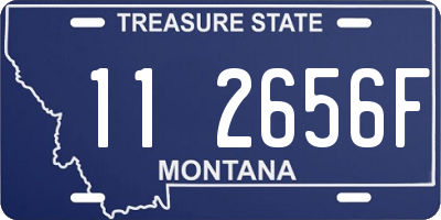 MT license plate 112656F