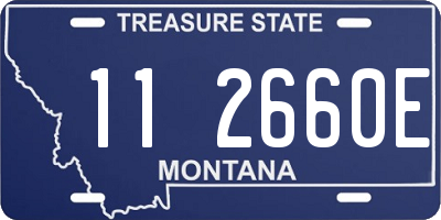 MT license plate 112660E